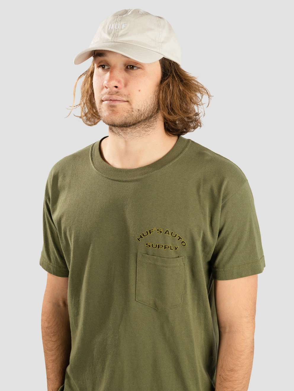 HUF Chop Shop Pocket T-Shirt olive