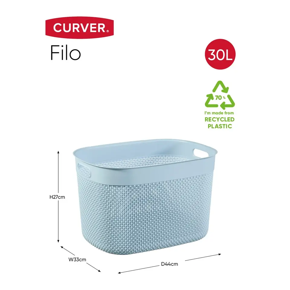 Curver Filo Mand XL 30L Stone Blue