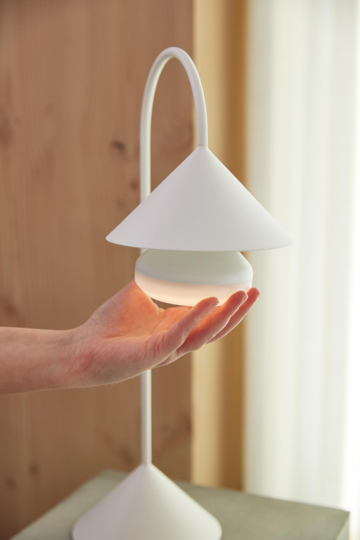 Frandsen Grasp tafellamp H47 LED oplaadbaar Matt White