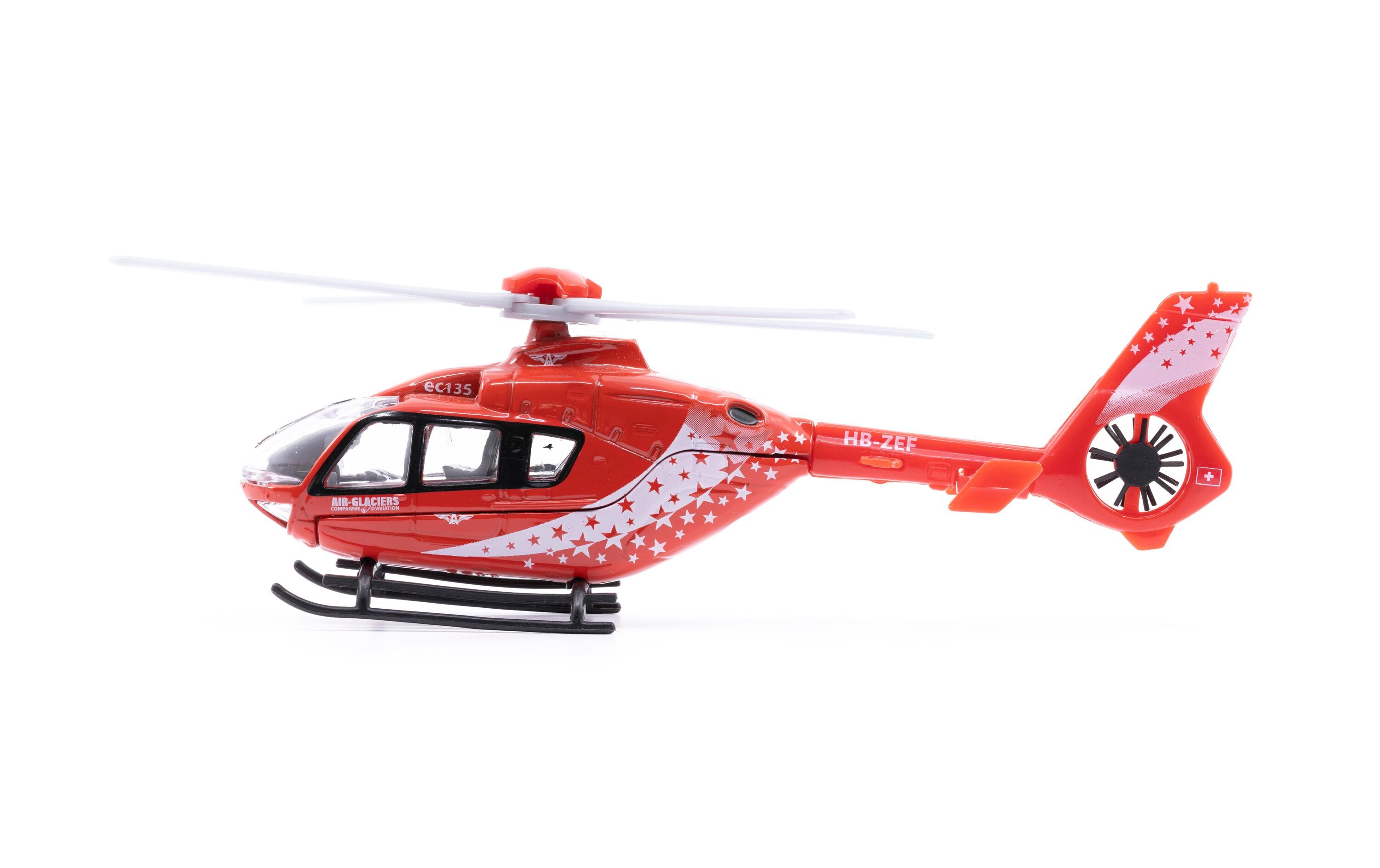 Toy EC-135 Air Glaciers Helikopter 1:72Mini EC-135 Air Glaciers Helikopter