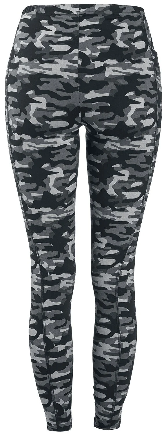 Leggings Camouflage Gris Poches Latérales | Rock Rebel by EMP Legging
