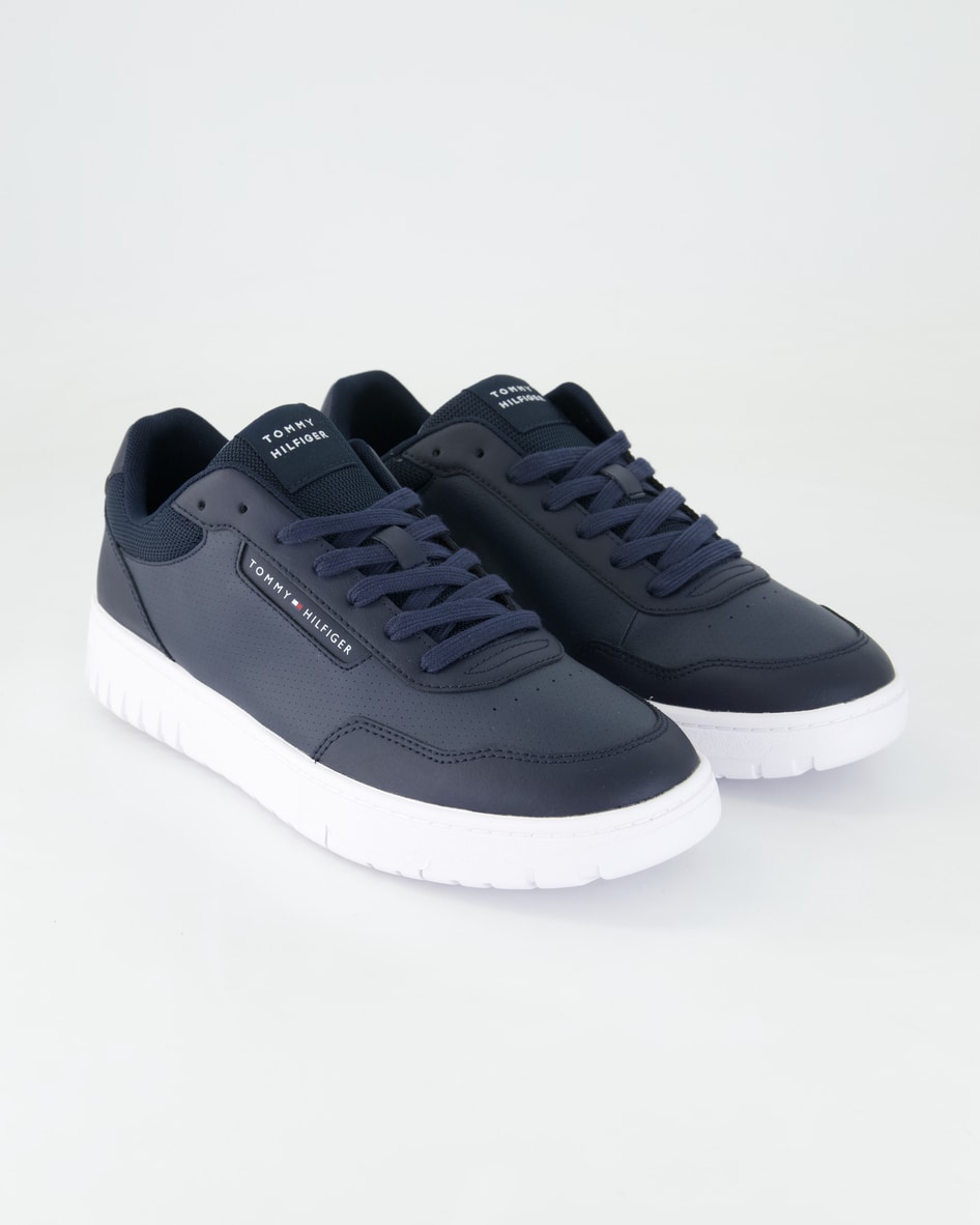 Tommy Hilfiger TH BASKET CORE LTH PINPERF Sneaker in Blau