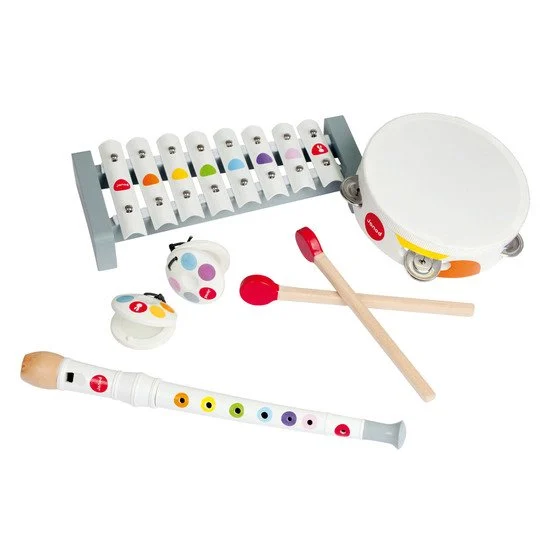 Set musical Confetti   Blanc        de               Janod