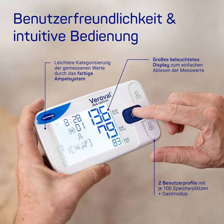Veroval® duo control Oberarm-Blutdruckmessgerät Large, 1 St