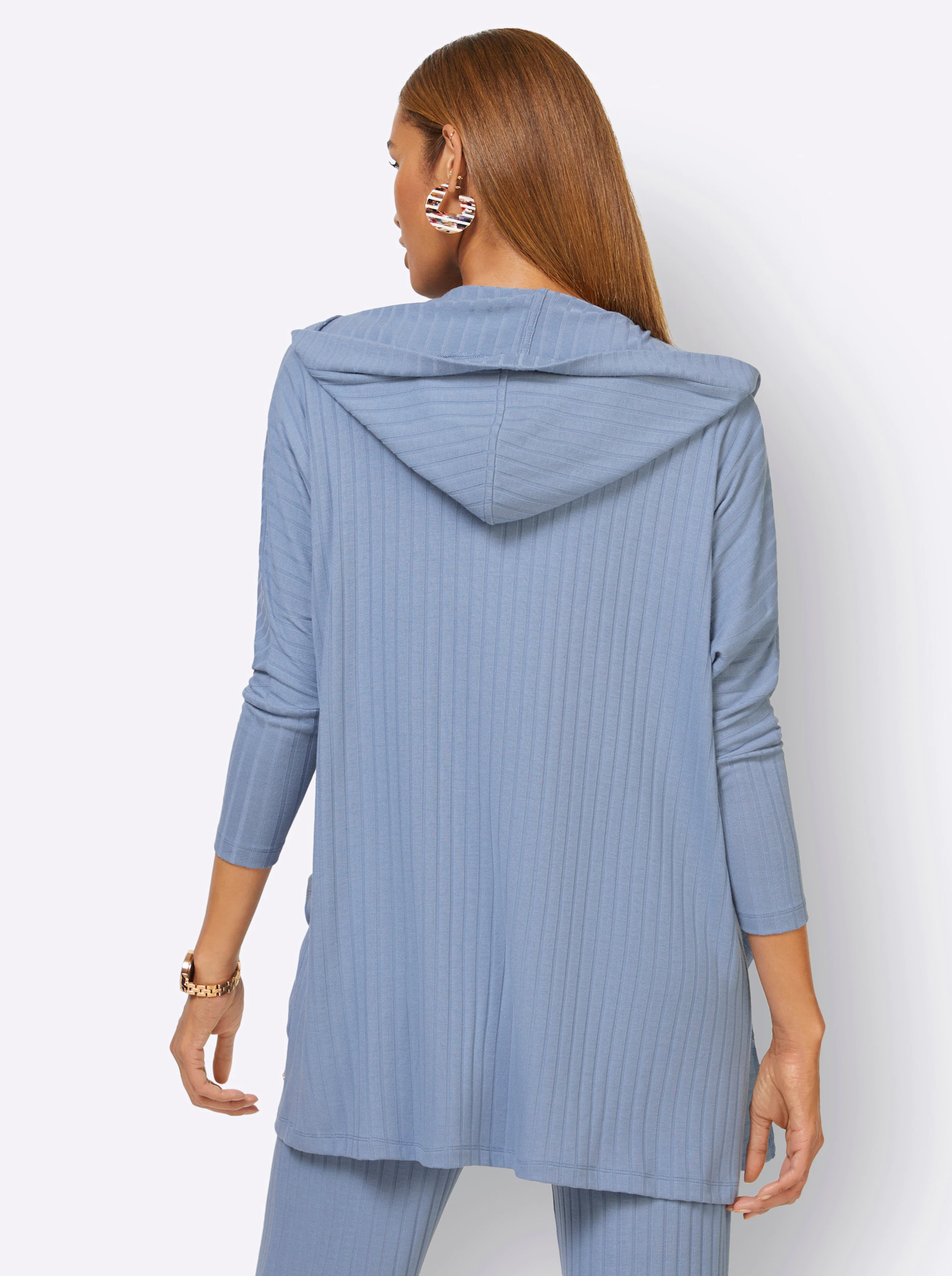 feel good Jacke in taubenblau