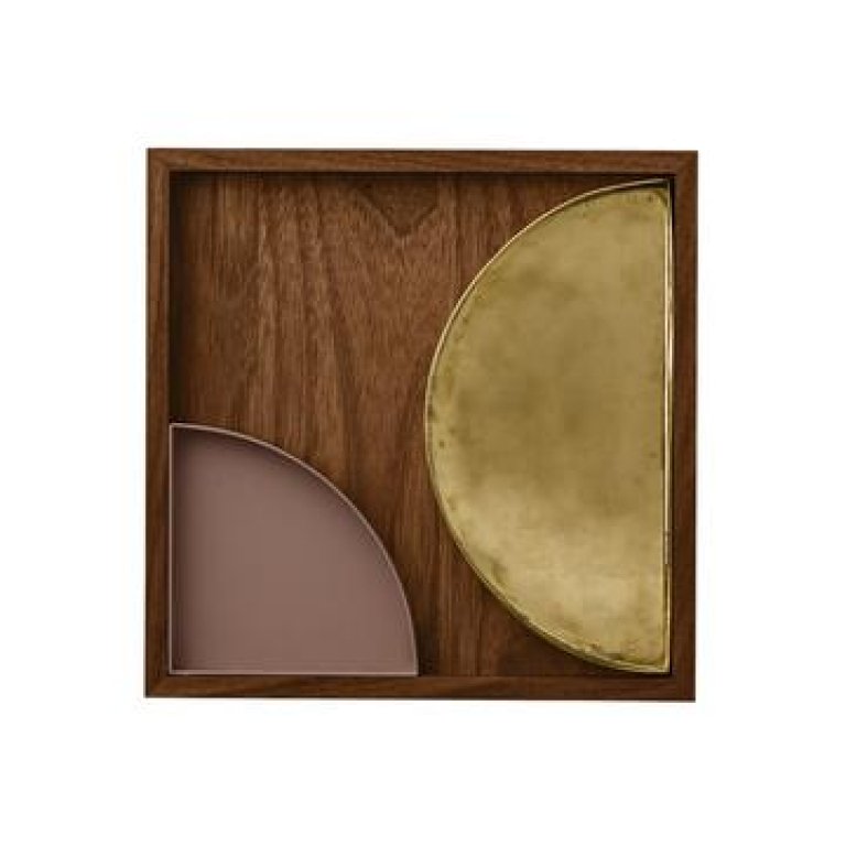 AYTM Wooden tray dienblad small walnoot