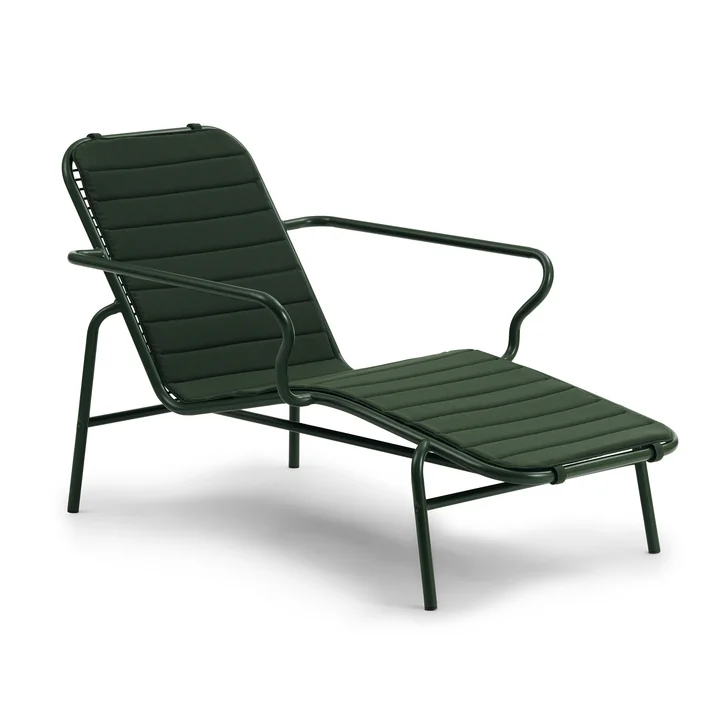Normann Copenhagen - Vig Outdoor Liegestuhl, dunkelgrün