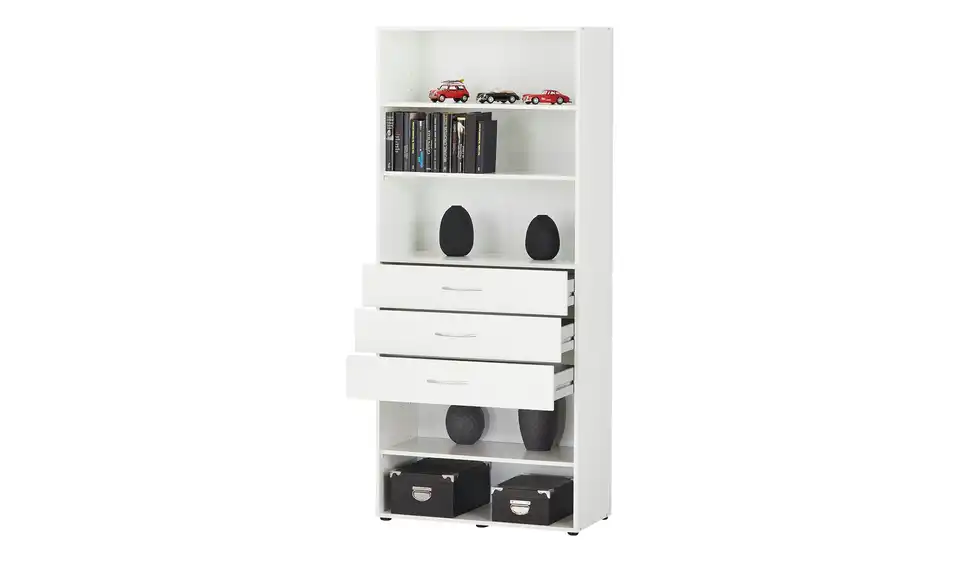 Regal Multischrank-System 80 cm 185 cm Weiß