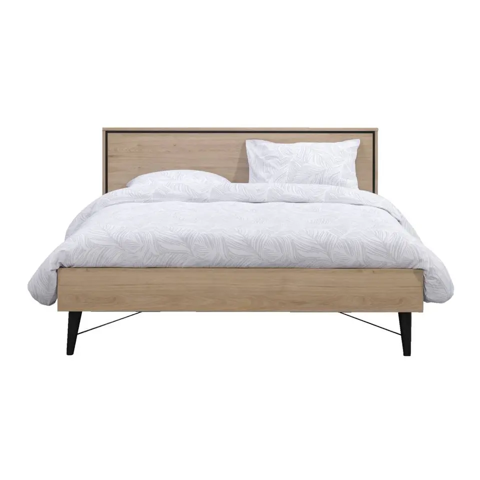 Bed Kansas - eikenkleur - 180x200 cm