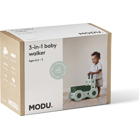 MODU 3-i-1 gåvogn - Ocean Mint / Forest Green