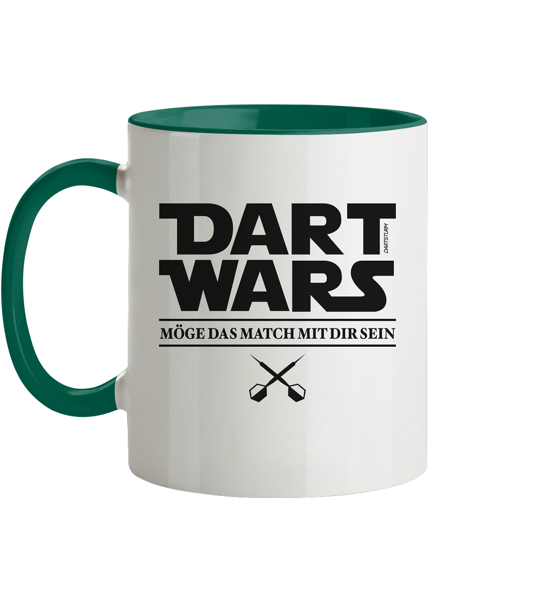 DartSturm - Dart Wars Schwarz - Tasse zweifarbig