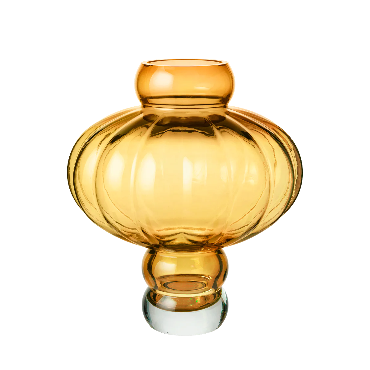 Louise Roe  Balloon vase #03, amber - H:40 cm.