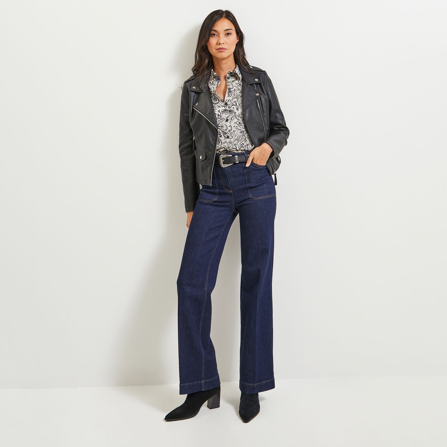 Chemise imprimée femme