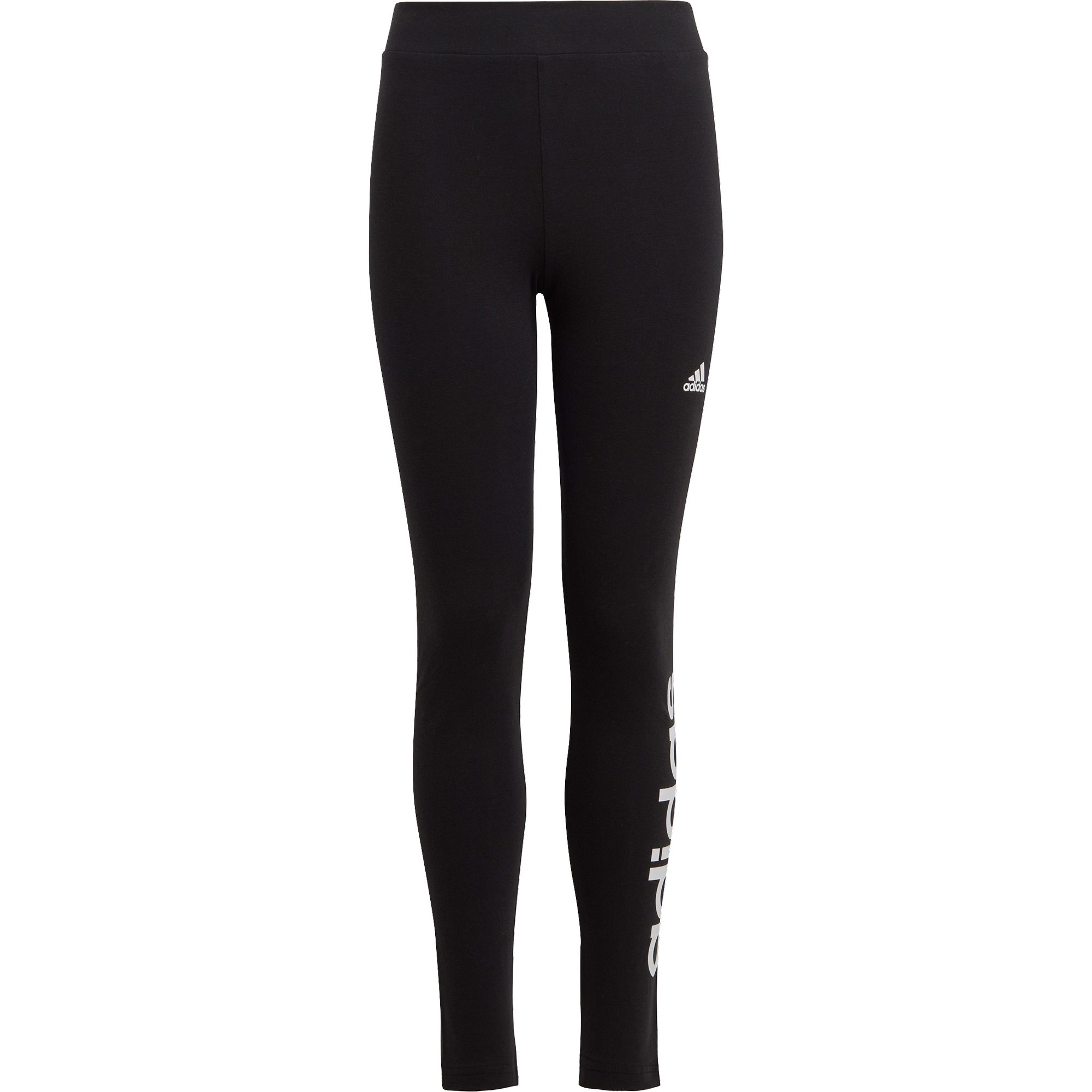 adidas Essentials Linear Logo Cotton Leggings Mädchen schwarz