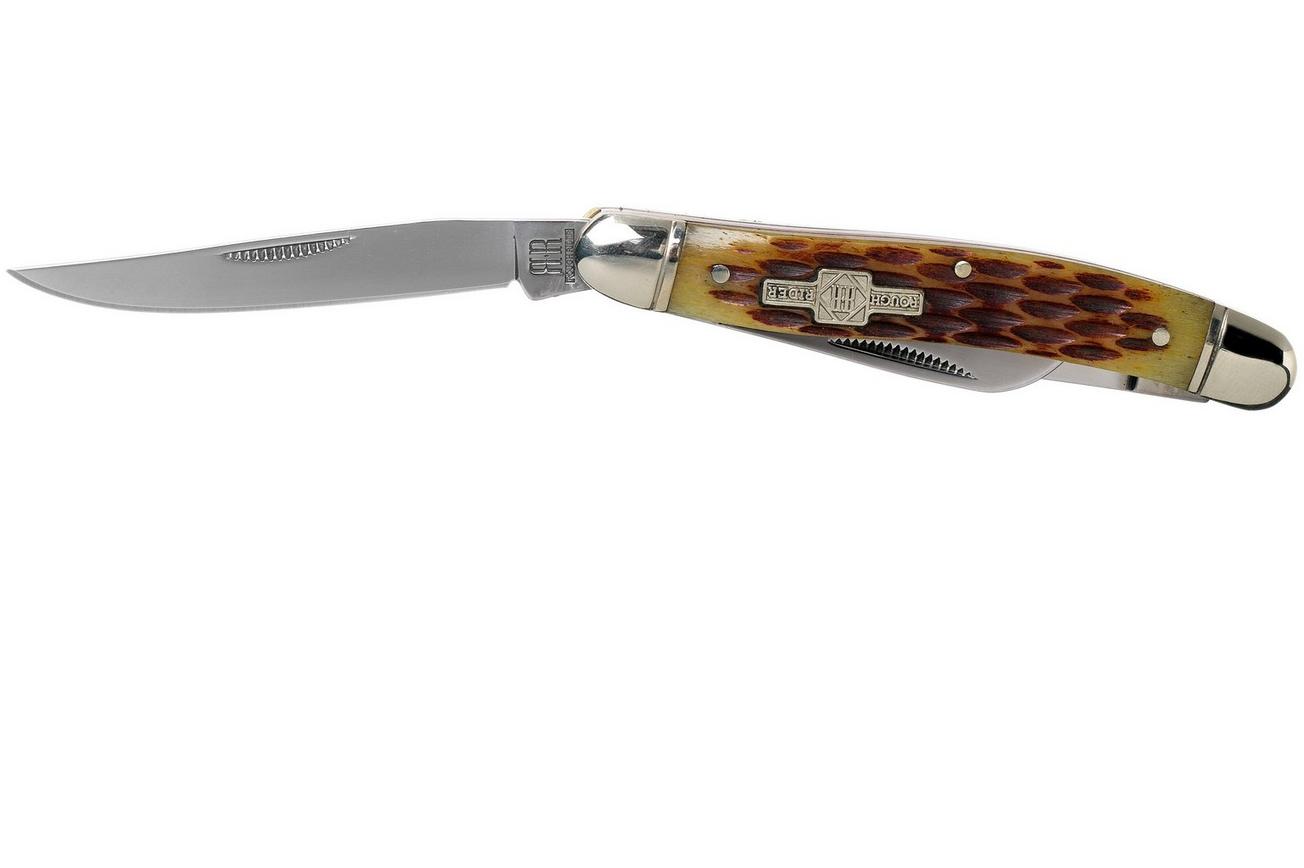 Rough Ryder Stockman Amber Bone RR438 slipjoint zakmes
