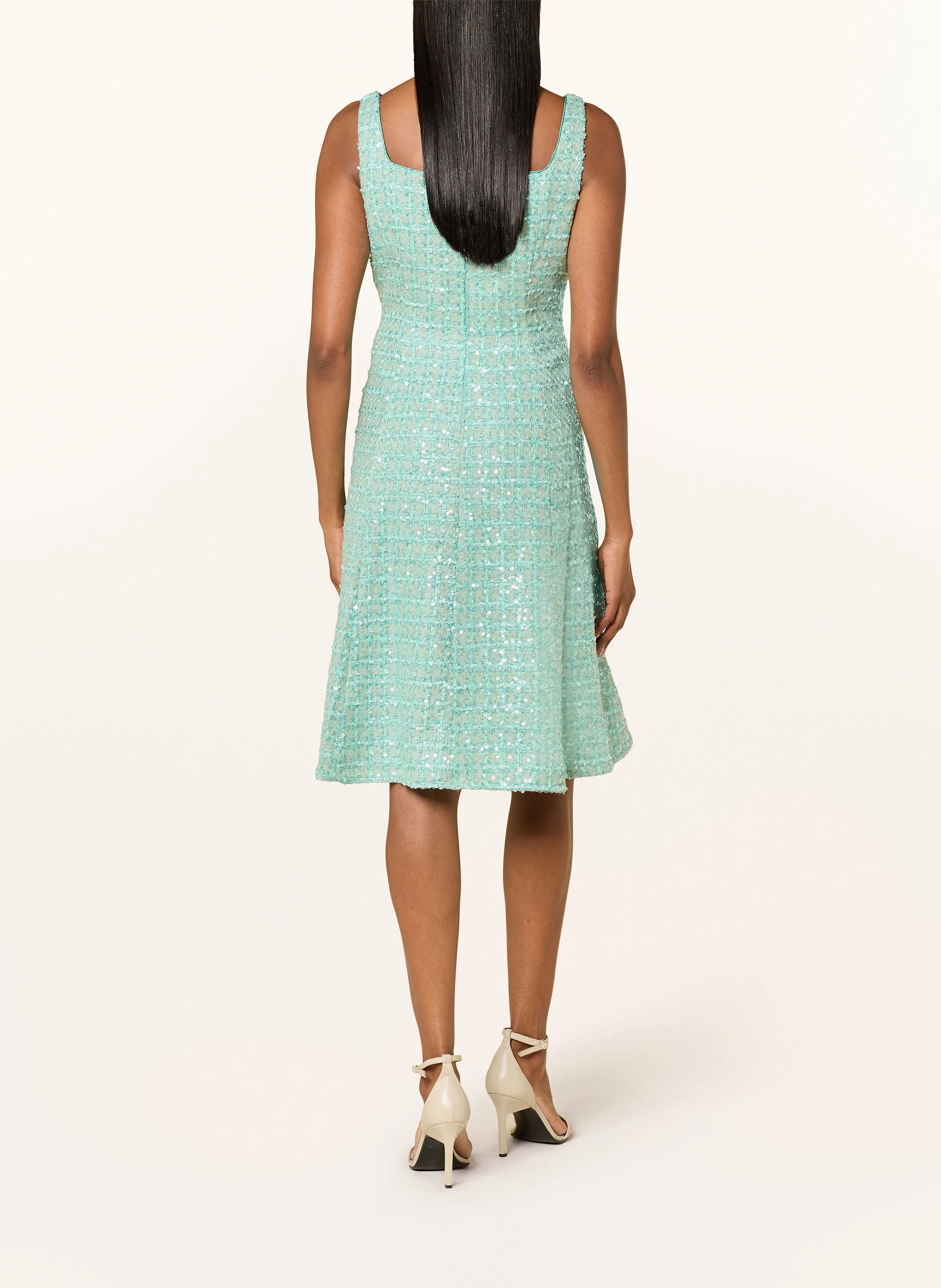ADRIANNA PAPELL Tweed-Kleid mit Glitzergarn und Pailletten