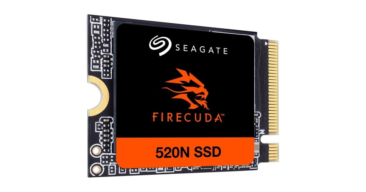 SeagateFireCuda 520N 2 TB SSD  (PCIe Gen4 ×4 NVMe 1.4, M.2 2230-S2)