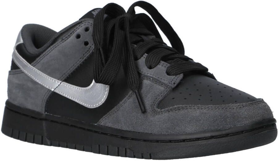 Nike Dunk Low sneakers zwart zilvergrijs