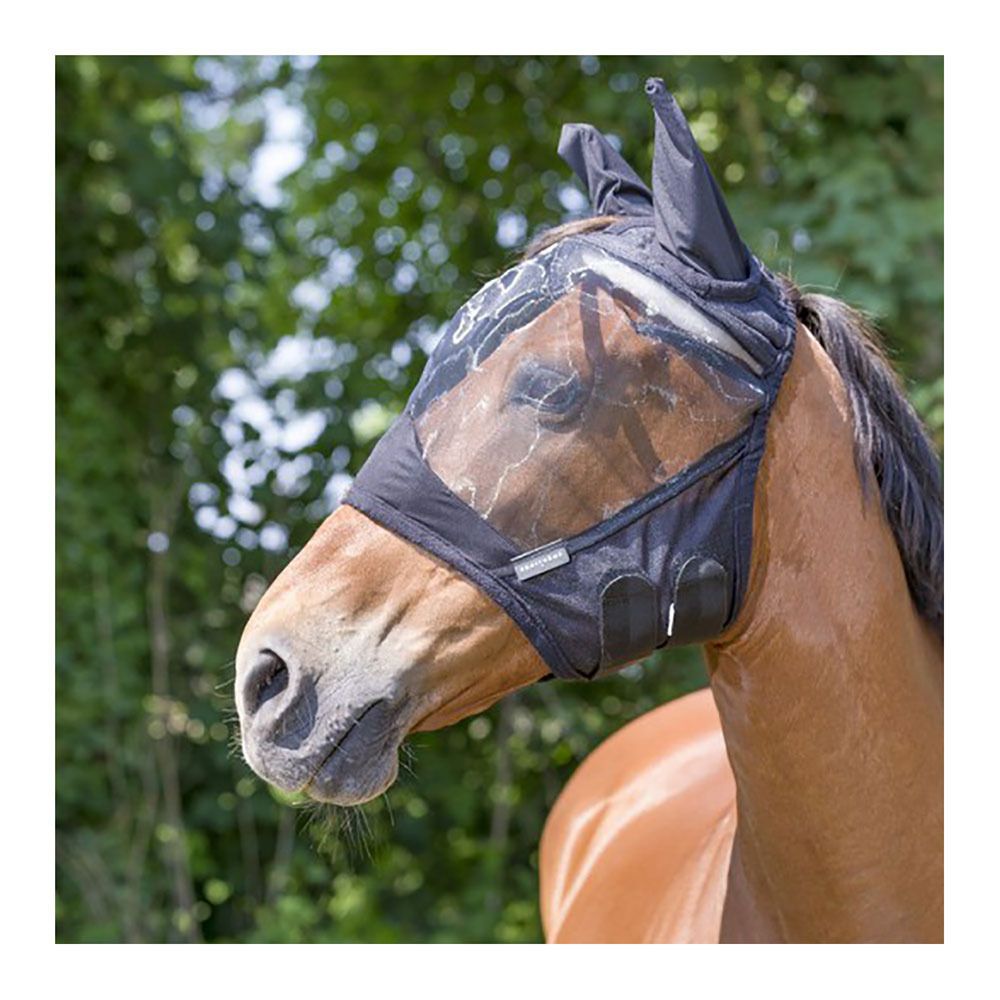 Equitheme RIPSTOP - Masque anti-mouches noir