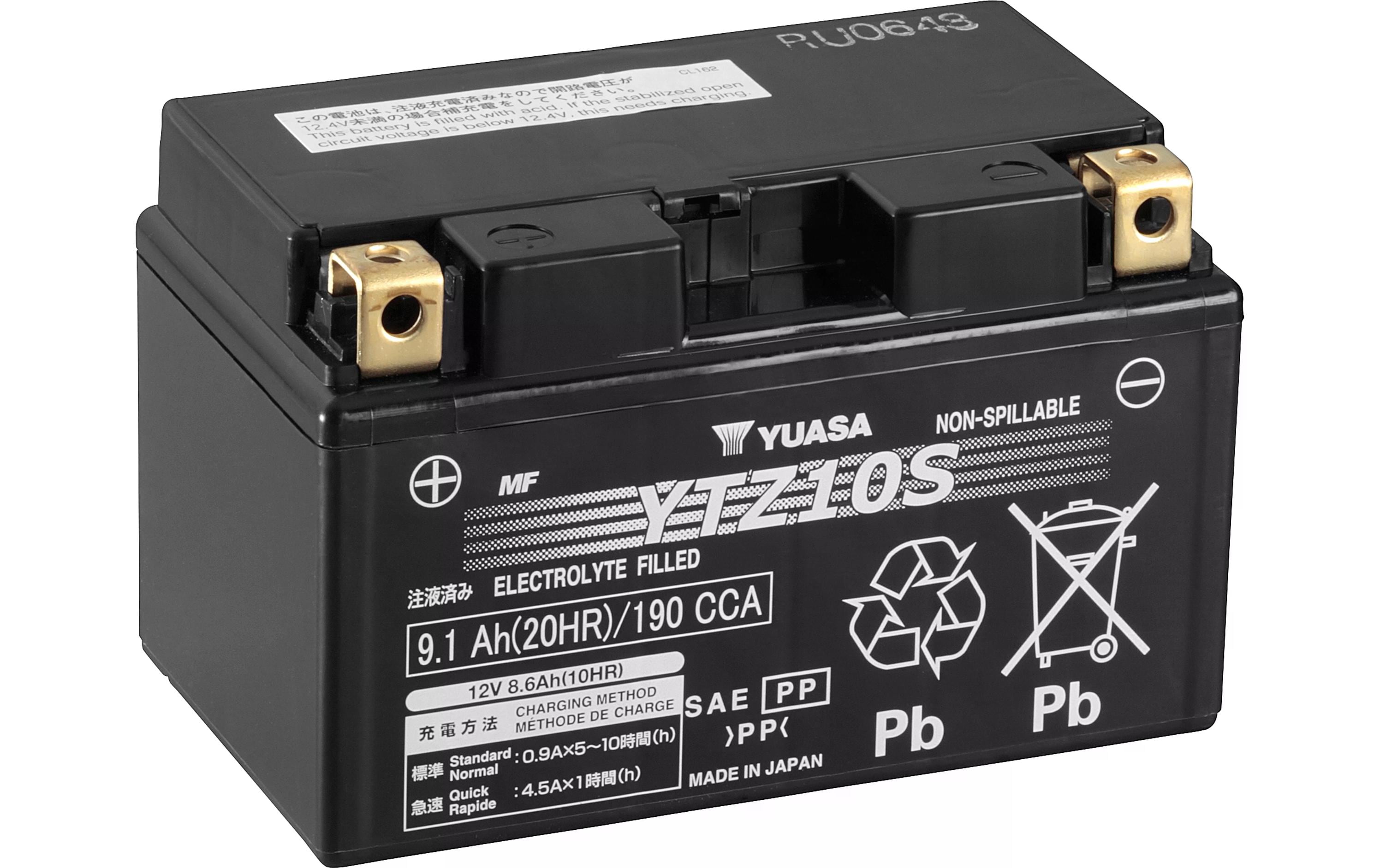 Motorradbatterie AGM 12V/9.1Ah/190A<br>Blei (Pb) Starterbatterie