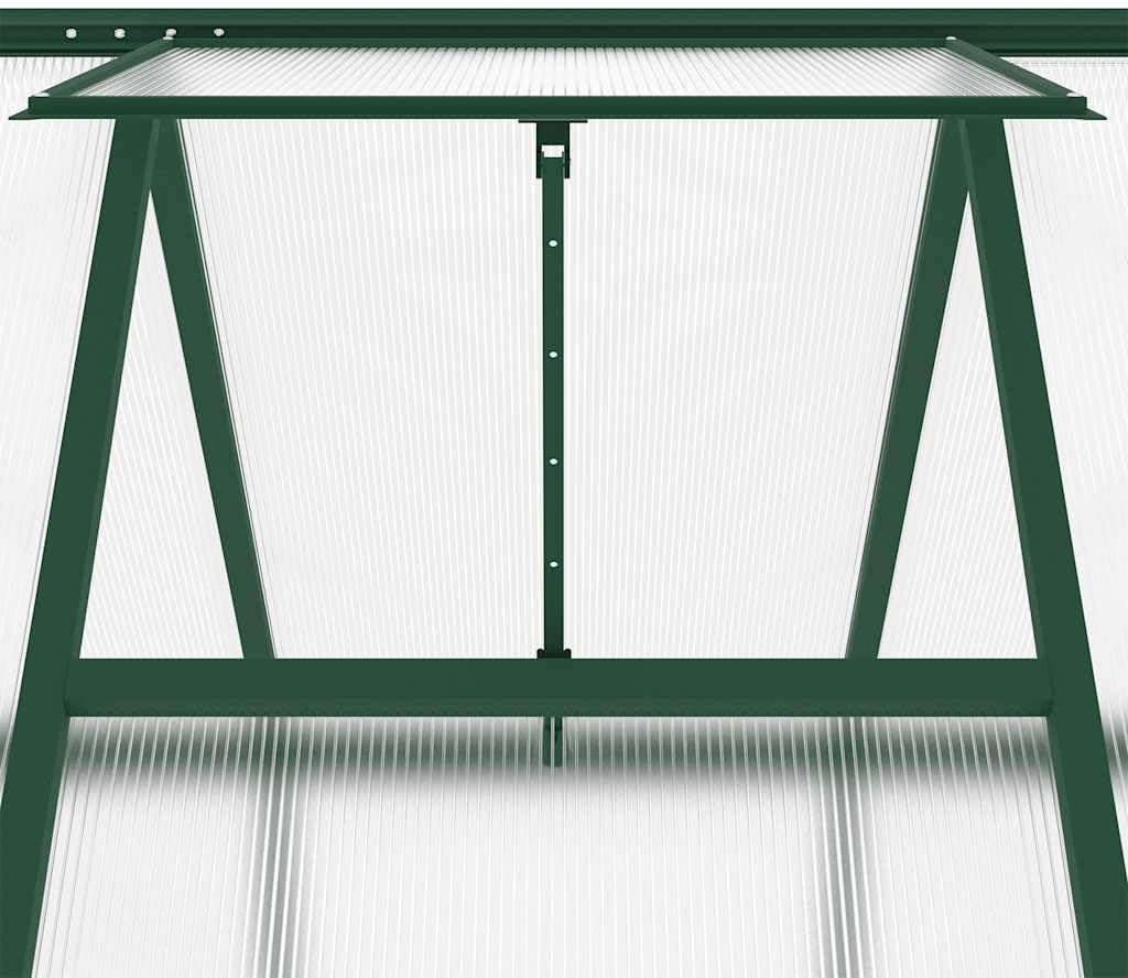 Gewächshaus Treibhaus mit Transparent PC Platten Dachfenster & Tür & Fundament Winterfest Gartengewächshäuser Begehbares Pflanzenhaus für Garten Outdoor Silber 100 x 100 x 60 cm Edelstahl