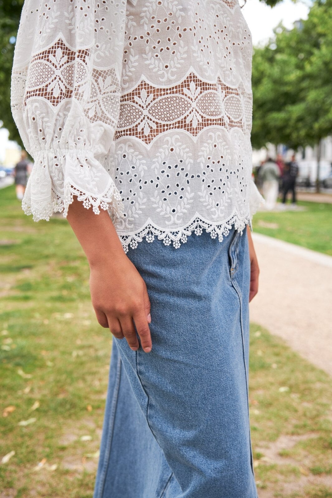 Neo Noir Frankie D Skirt vintage blue