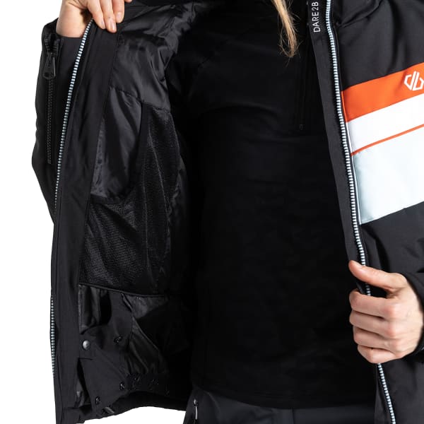 Veste de ski DARE 2B POWDER JACKET BLACK/QUIET BLUE