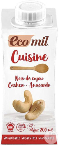 Ecomil Cuisine Noix De Cajou Sans Sucres Bio 200ml
