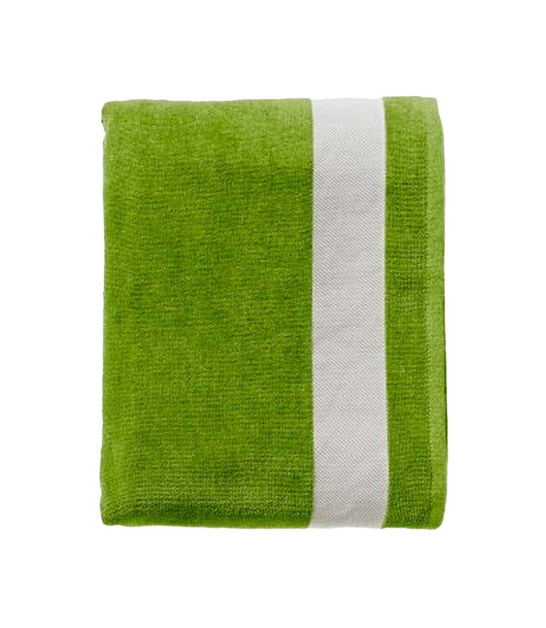 SOLS Lagoon - Serviette de plage (Vert citron / blanc) (Taille unique) - UTPC2399