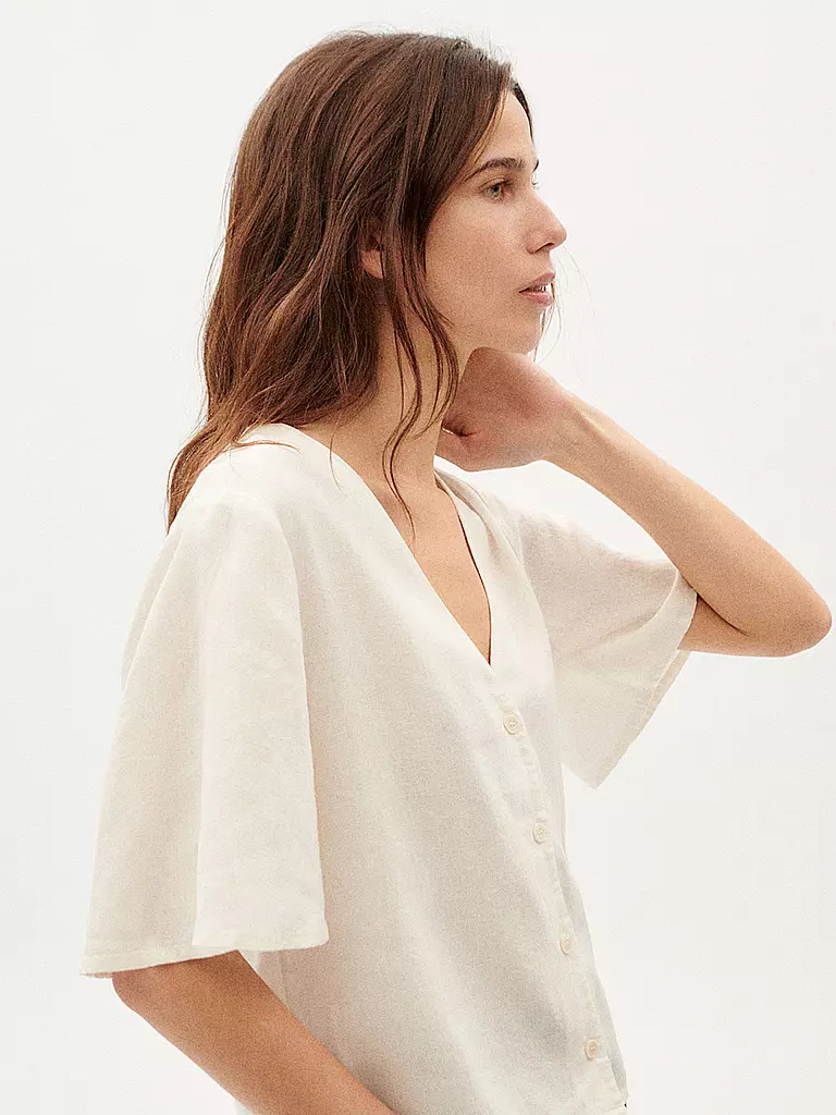 THINKING MU Bluse LIBELULA  weiss