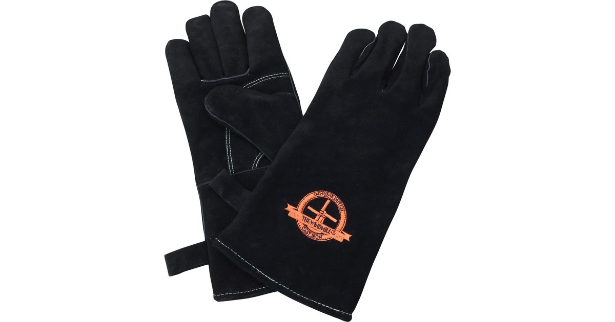 The WindmillLeren BBQ handschoenen  (Zwart)