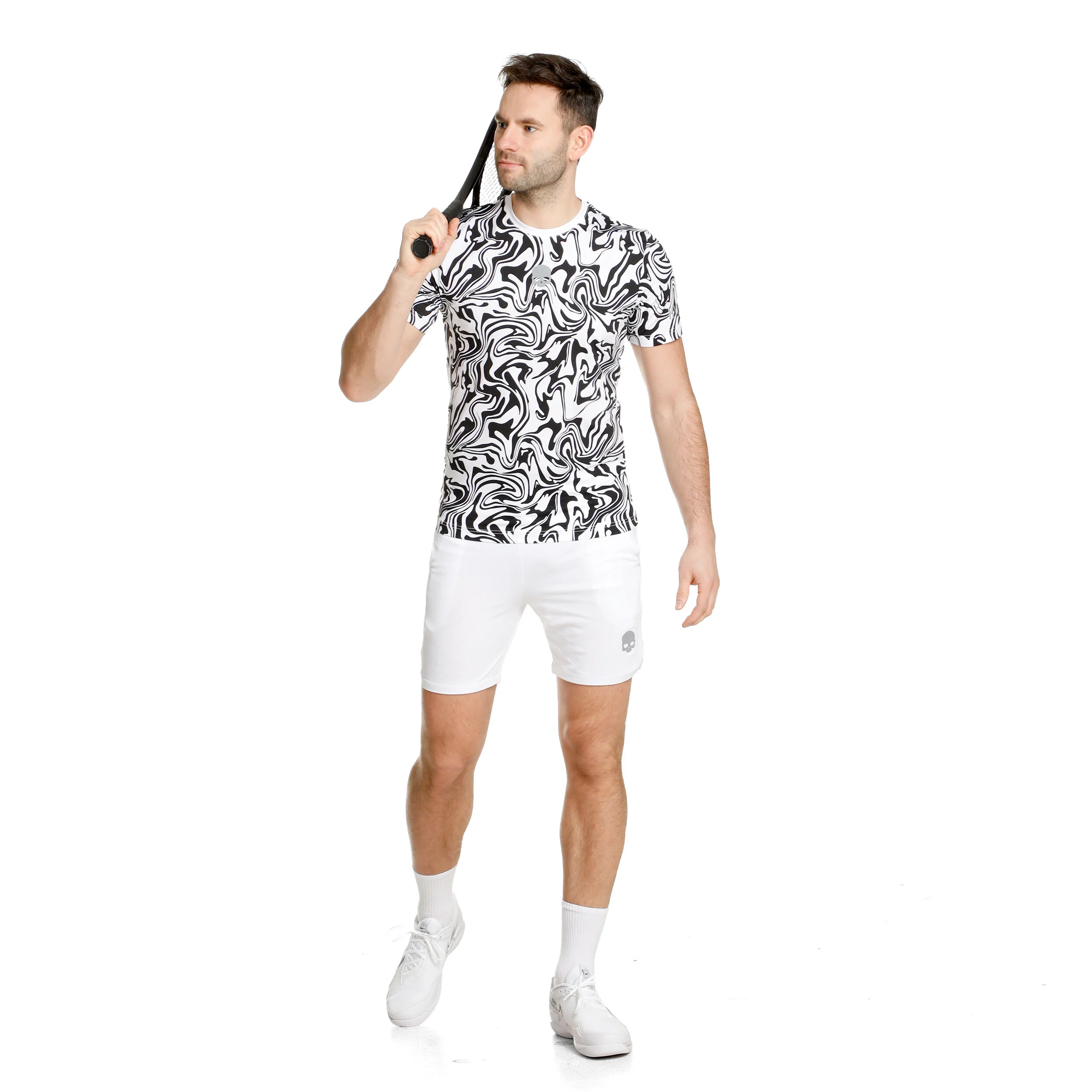 Hydrogen Tech Shorts Hommes - Blanc , Noir