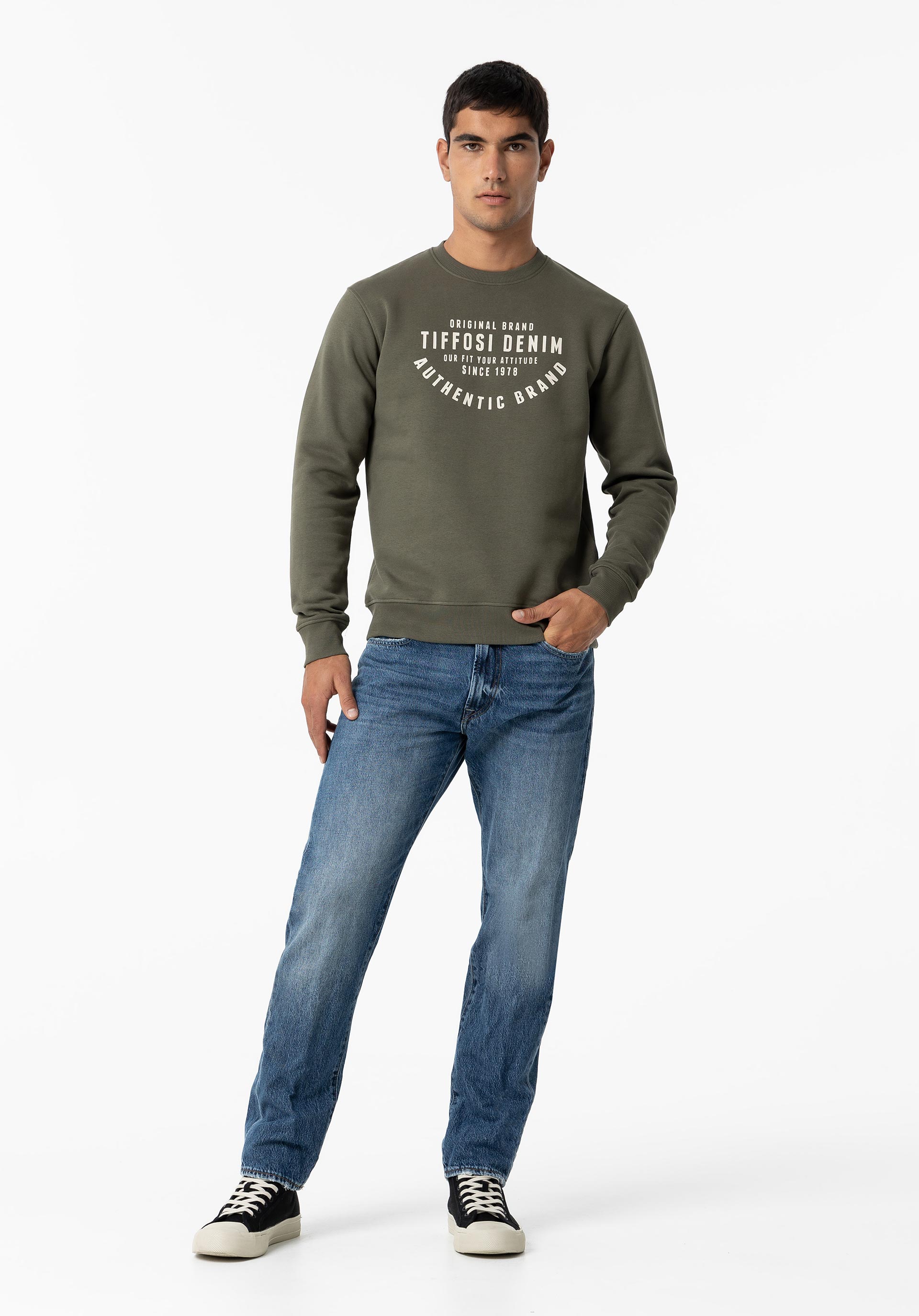 Sweatshirt com Estampado Frontal