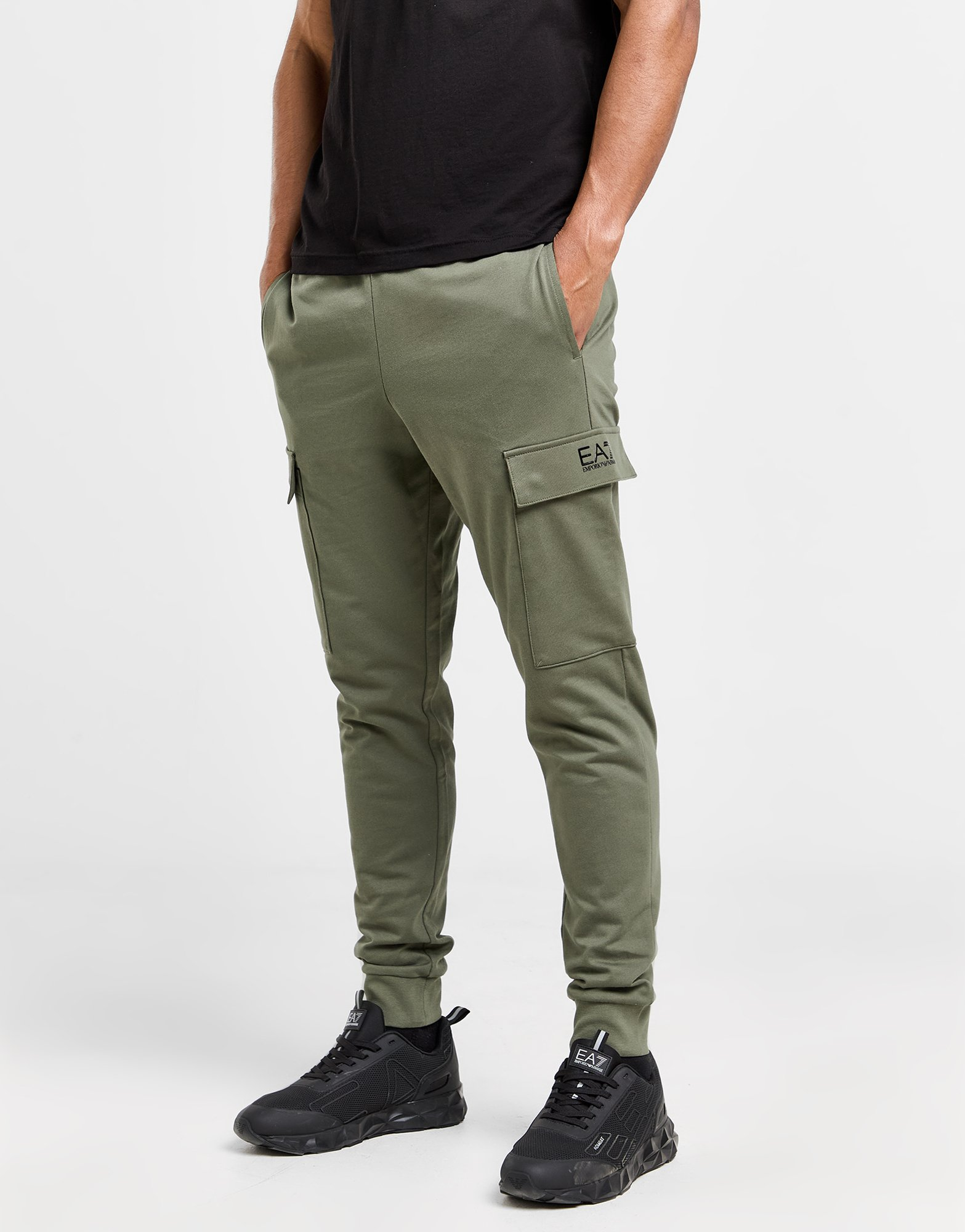 Emporio Armani EA7 Pantalon de jogging Cargo Core French Terry Homme