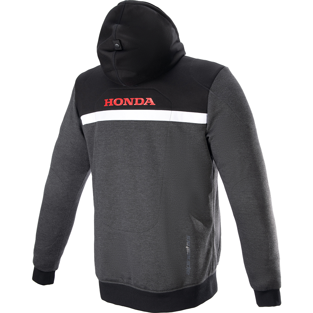 Alpinestars - Sweat zippé Honda Chrome Street Gris / Noir / Rouge