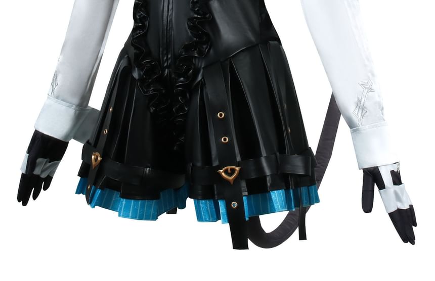 Bloomsoon - Genshin Impact Lynette Cosplaykostuum / Pruik / Hoed / Laarzen met dikke hak / Set