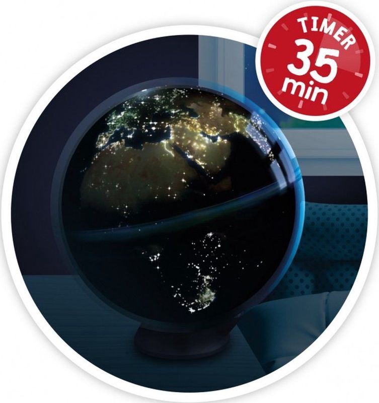 Wereldbol - Lichtgevend - Diameter 20 cm - Inclusief Handleiding