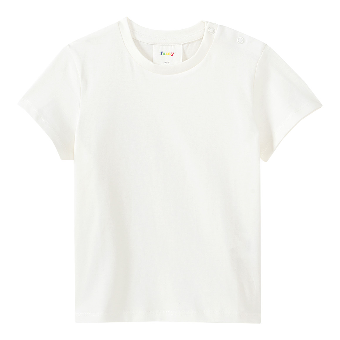 Famy 3 Baby T-Shirts im Basic-Look dunkelblau / weiss / grau