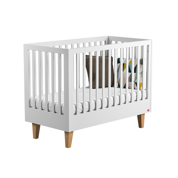 Lit bébé 60x120 LOUNGE Blanc - VOX