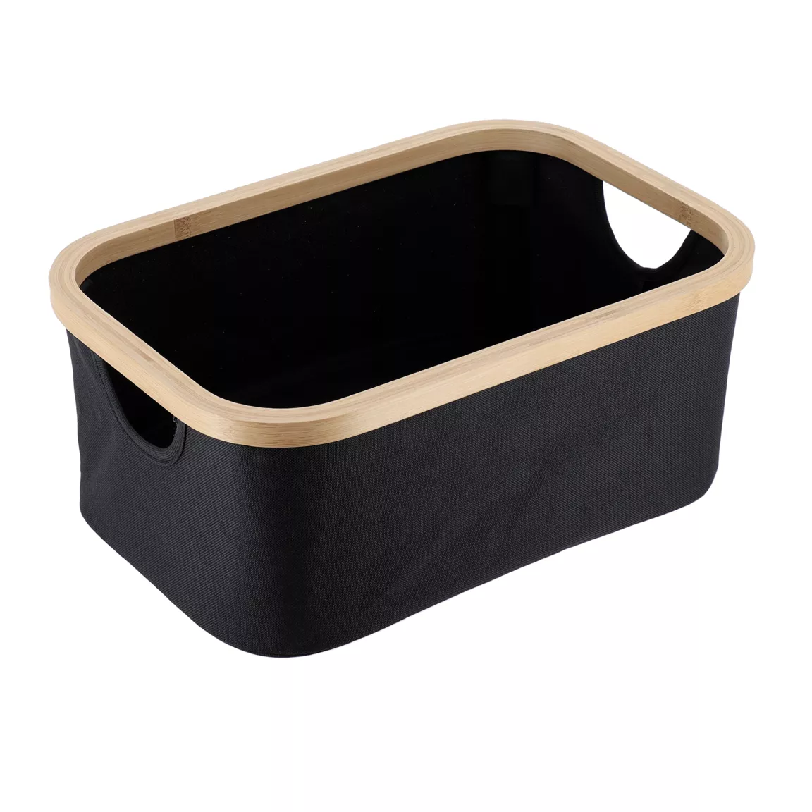 Panier de rangement pliable (L38 x H6 cm) Purebamboo Noir