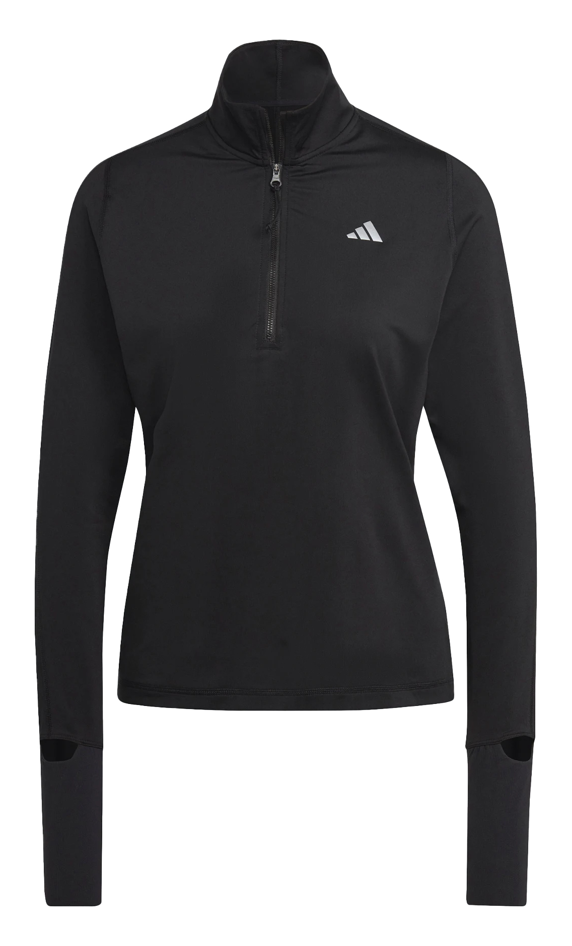 Fast Running 1/2-Zip LS Top Dame Black