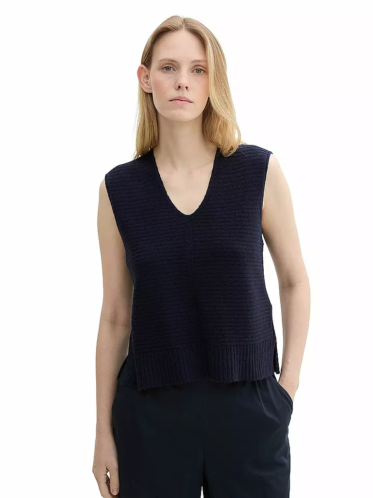 TOM TAILOR Pullunder blau