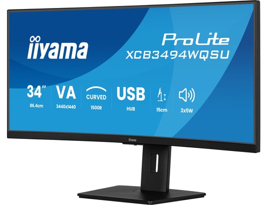 IIYAMA - Ecran PC Gamer 34 pouces incurvé 34 Noir 21:9 incurvé 0.4ms 120Hz - XCB3494WQSU-B1