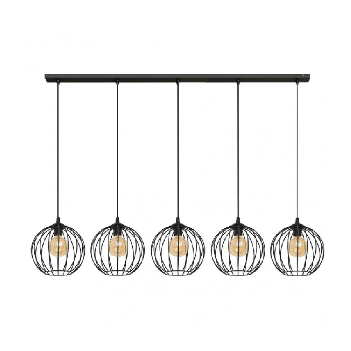 Helam Suspension Mercure Noir Fer 5 Ampoules