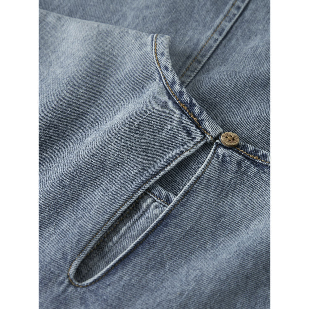 Køb Name It Medium Blue Denim Beau 2/4 Denim Kjole