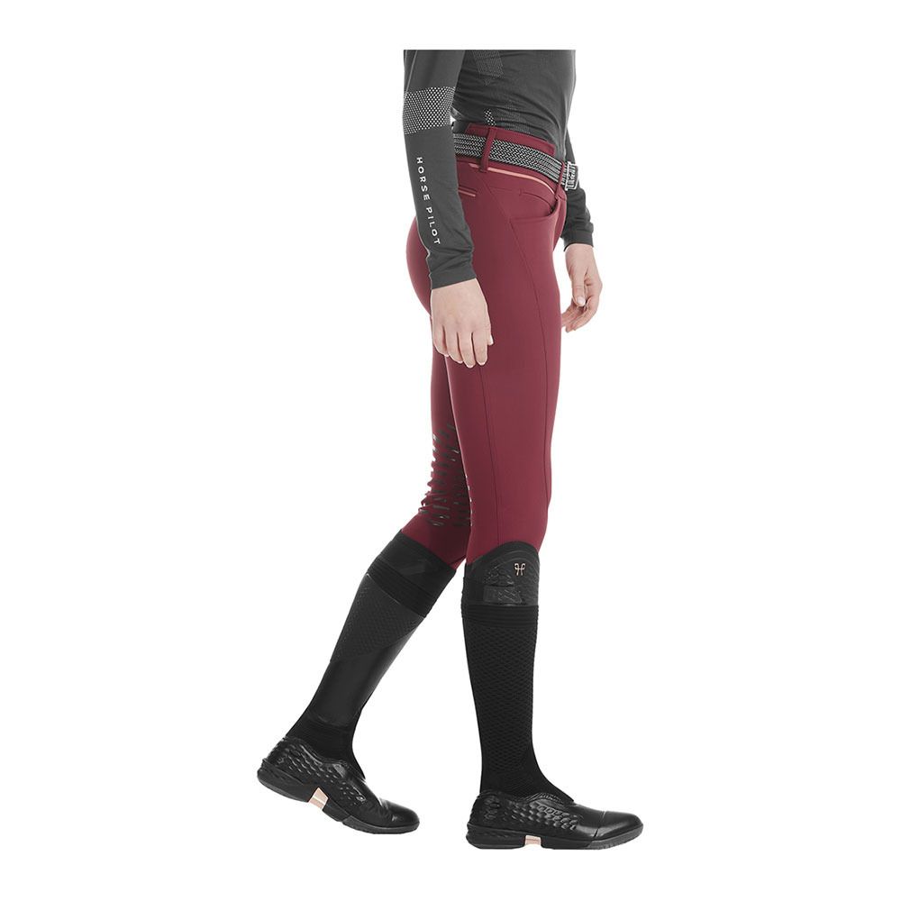 Horse Pilot X-DESIGN - Pantalon siliconé Femme dark red