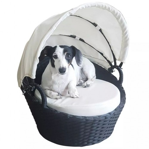 Espreguiçadeira para animais de estimação Kerbl Chillout, preta