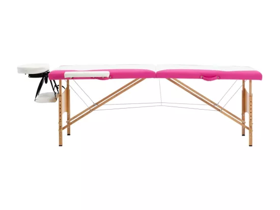 Table de massage pliable bois blanche 191 x 70 x 59 cm 02_0001811
