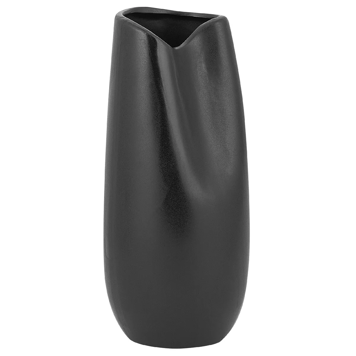 BELIANI Vase DERBE - Céramique Noir