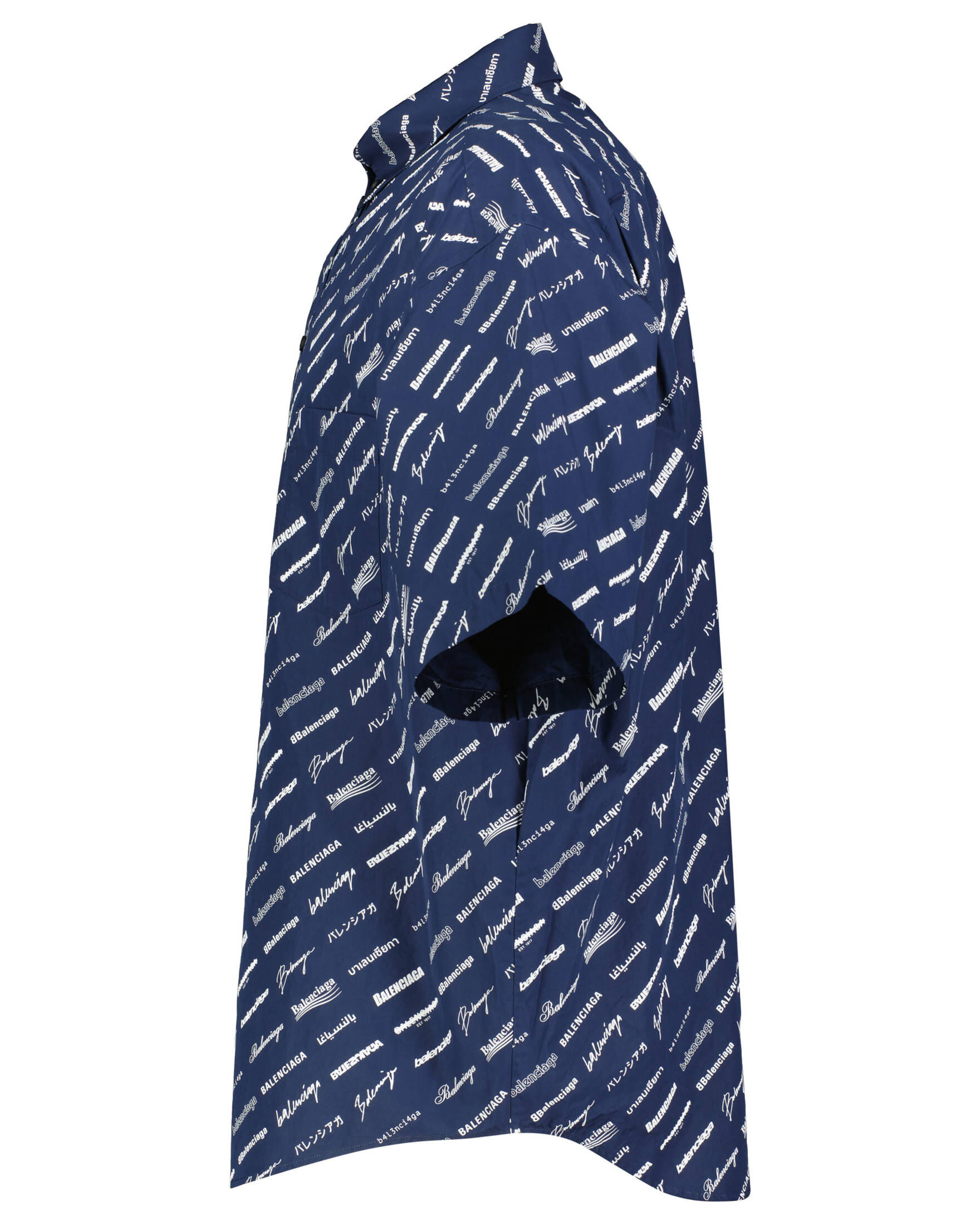 Balenciaga| Herren Hemd Large Fit kurzarm